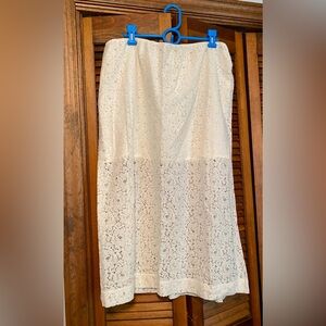 NWT Old Navy Cream Lace Maxi Skirt